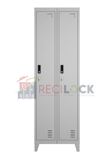 Lockers Metálicos: 2 Cuerpos y 2 Puertas