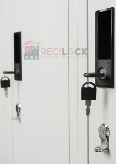 Lockers Metálicos: 1 Cuerpo y 4 Puertas